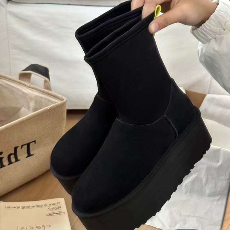 Women's Winter Socks Thick-soled Pencil Stretch Snow Boots
