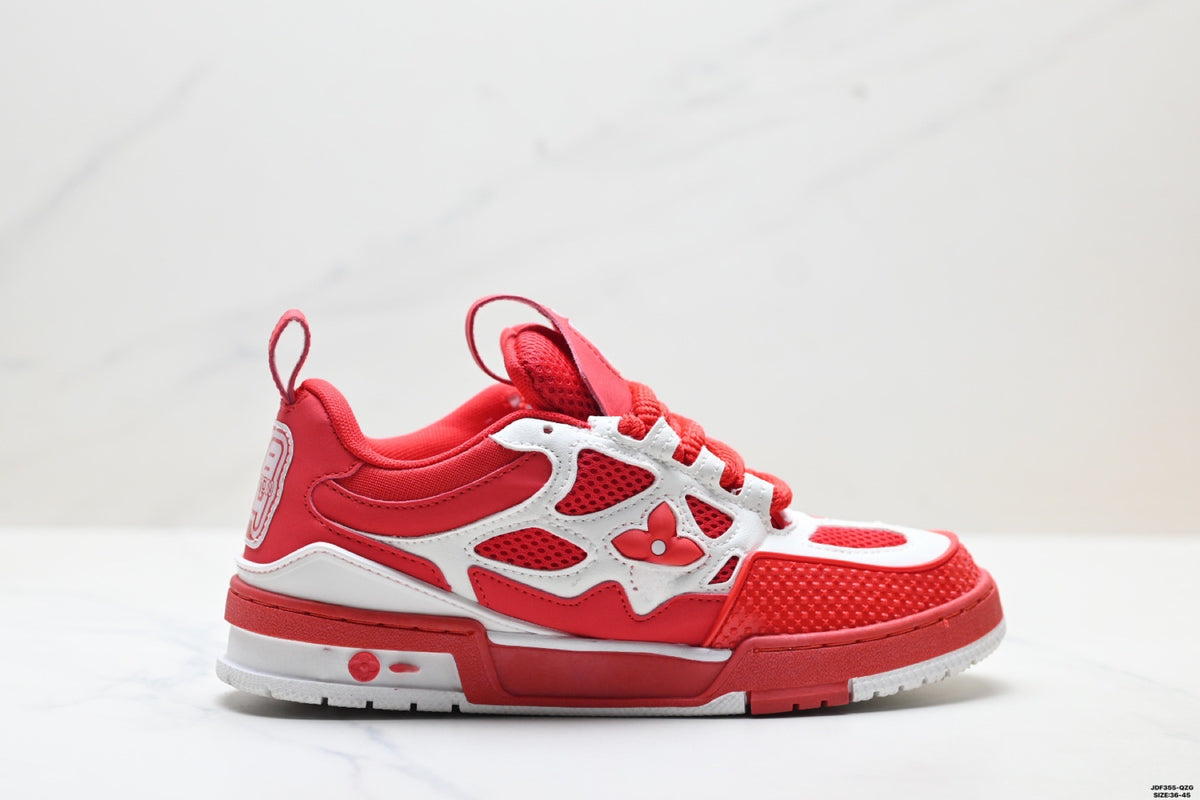 Women's & Men's Moving Retro Couple White Fashionable Market Men's Board Shoes