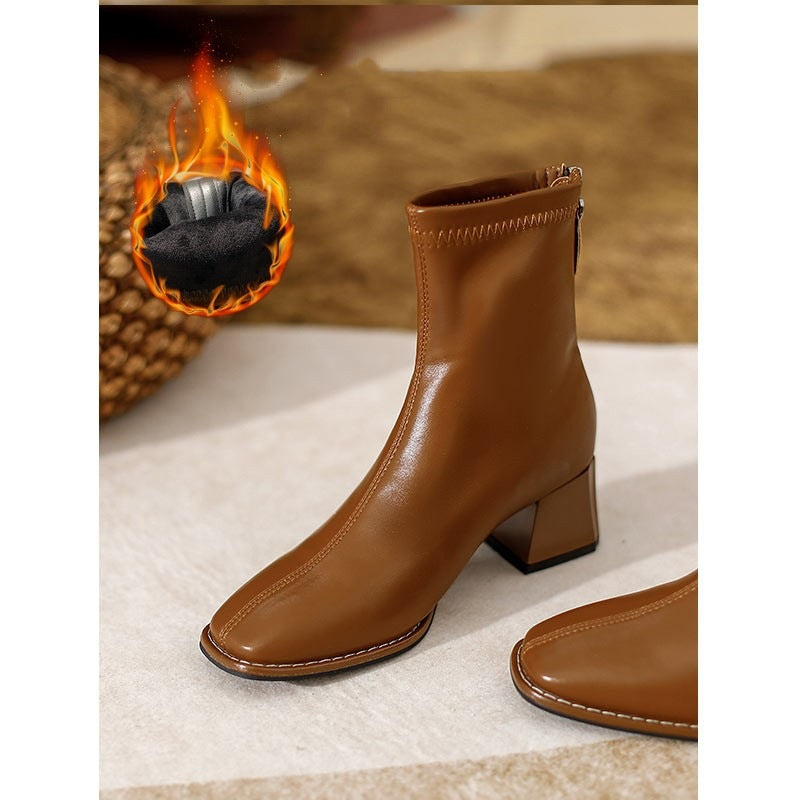 Women's Tube Little Korean Style Stretch Small Boots