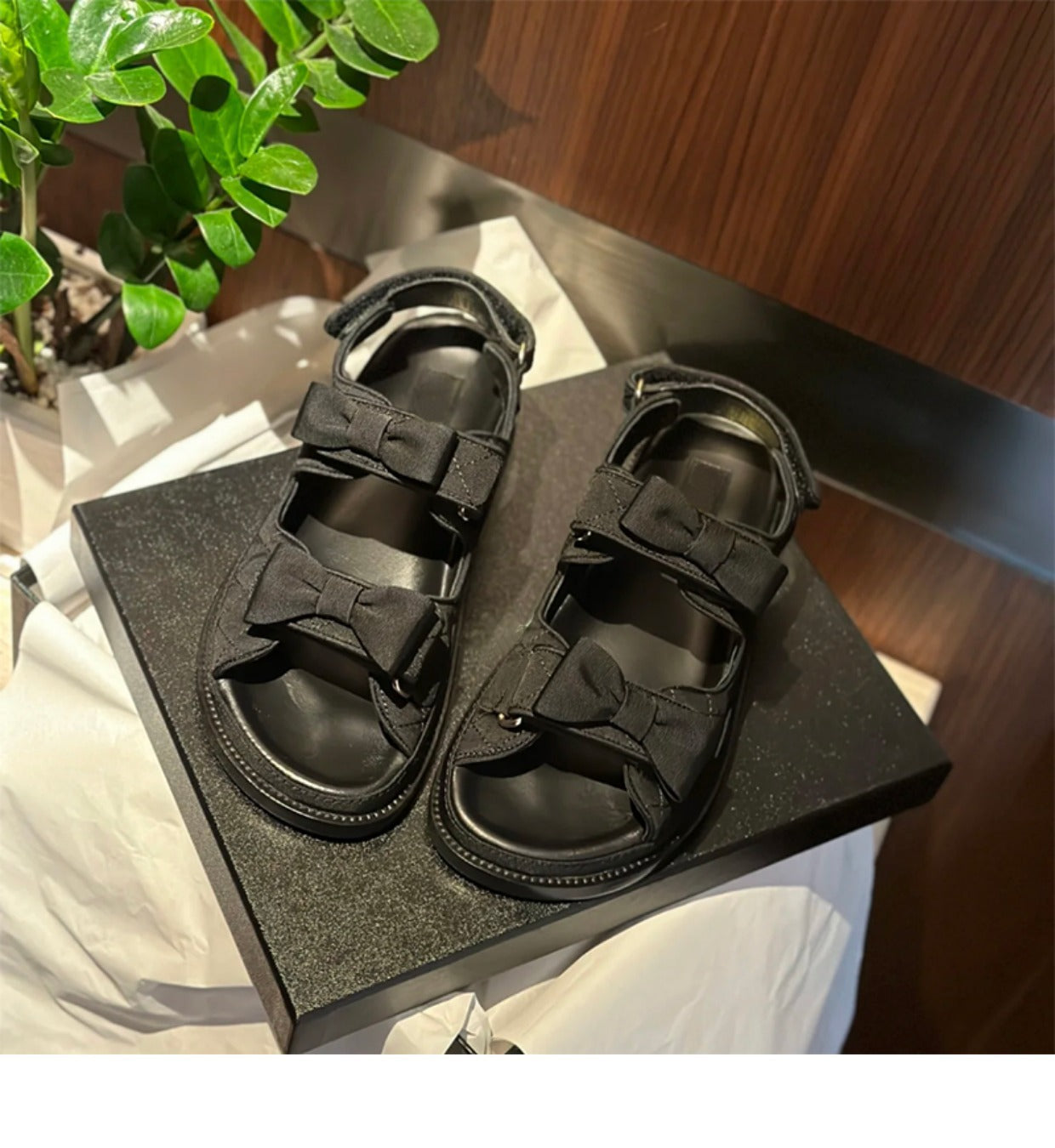 Women's & Men's Velcro Classic Style Open Toe Flat Sandals