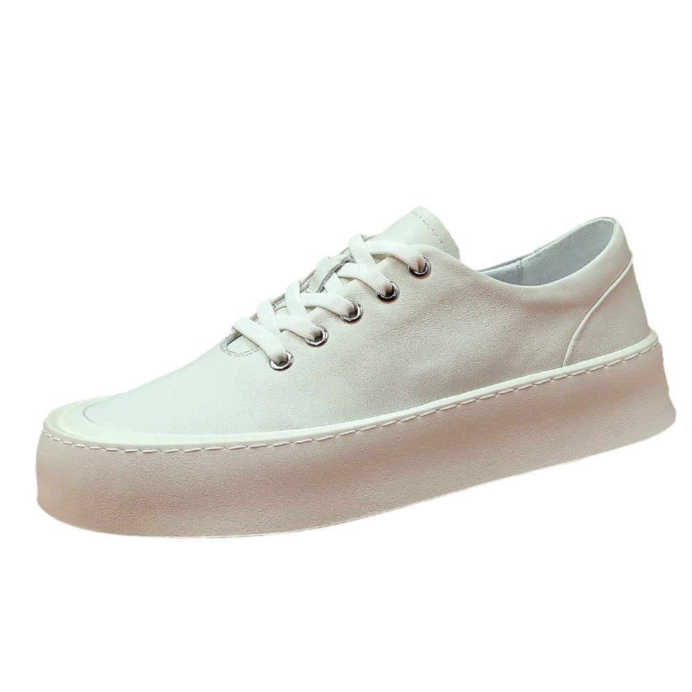 Men's Affordable Luxury Top Layer Cowhide Trendy Sneakers