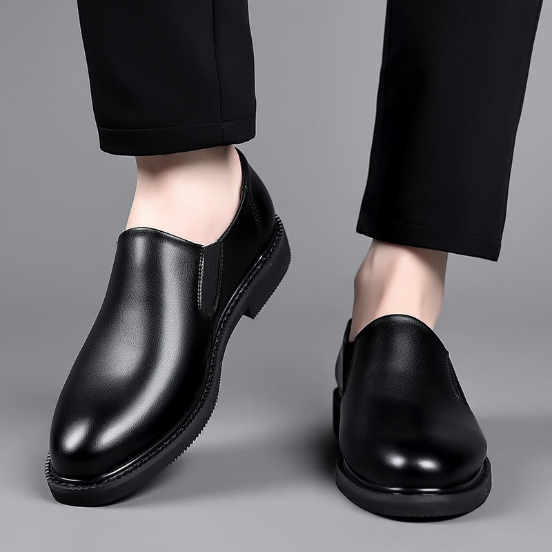 Men's Green Business Formal Wear British Fashion Leather Shoes