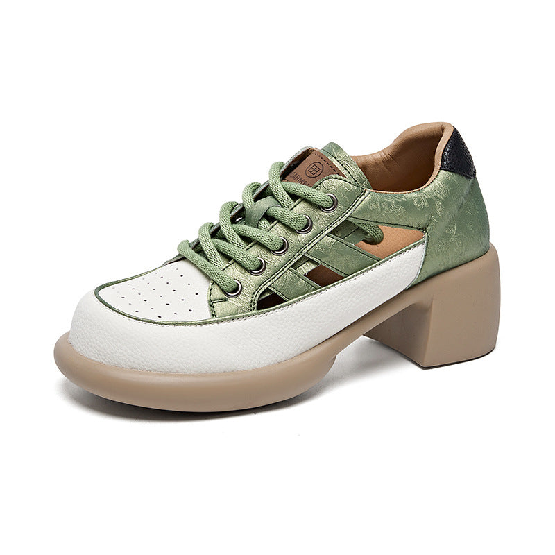 Women's Dress Breathable French Style Beautiful High-heeled Casual Shoes