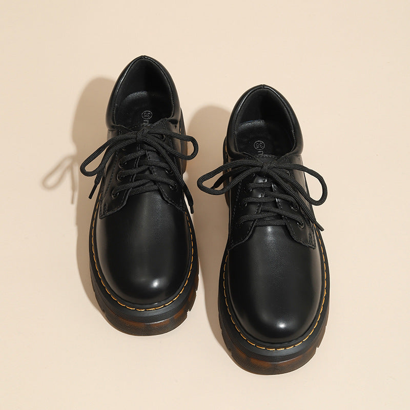 Women's Small For Platform Genuine Pumps Martin Casual Shoes