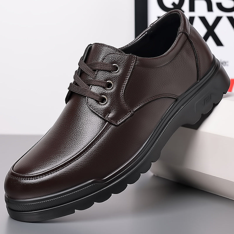 Men's Fashion Comfortable Elegant Business Platform Leather Shoes