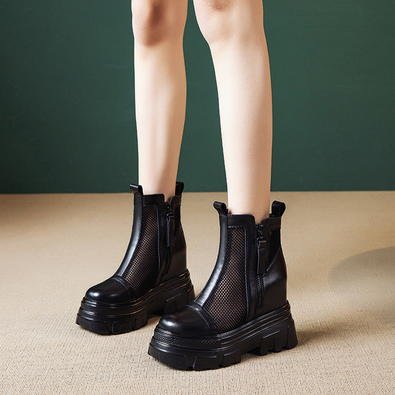 Women's Wear Spring Thick-soled High Top Layer Sandals