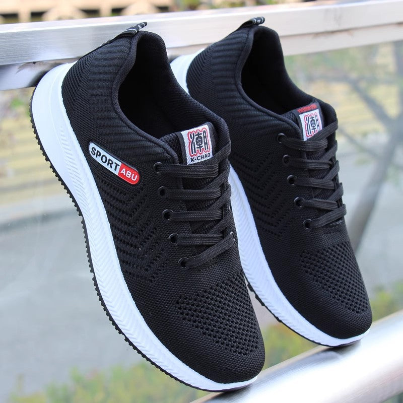 Men's Breathable Versatile Trendy Flying Woven Tennis Casual Shoes