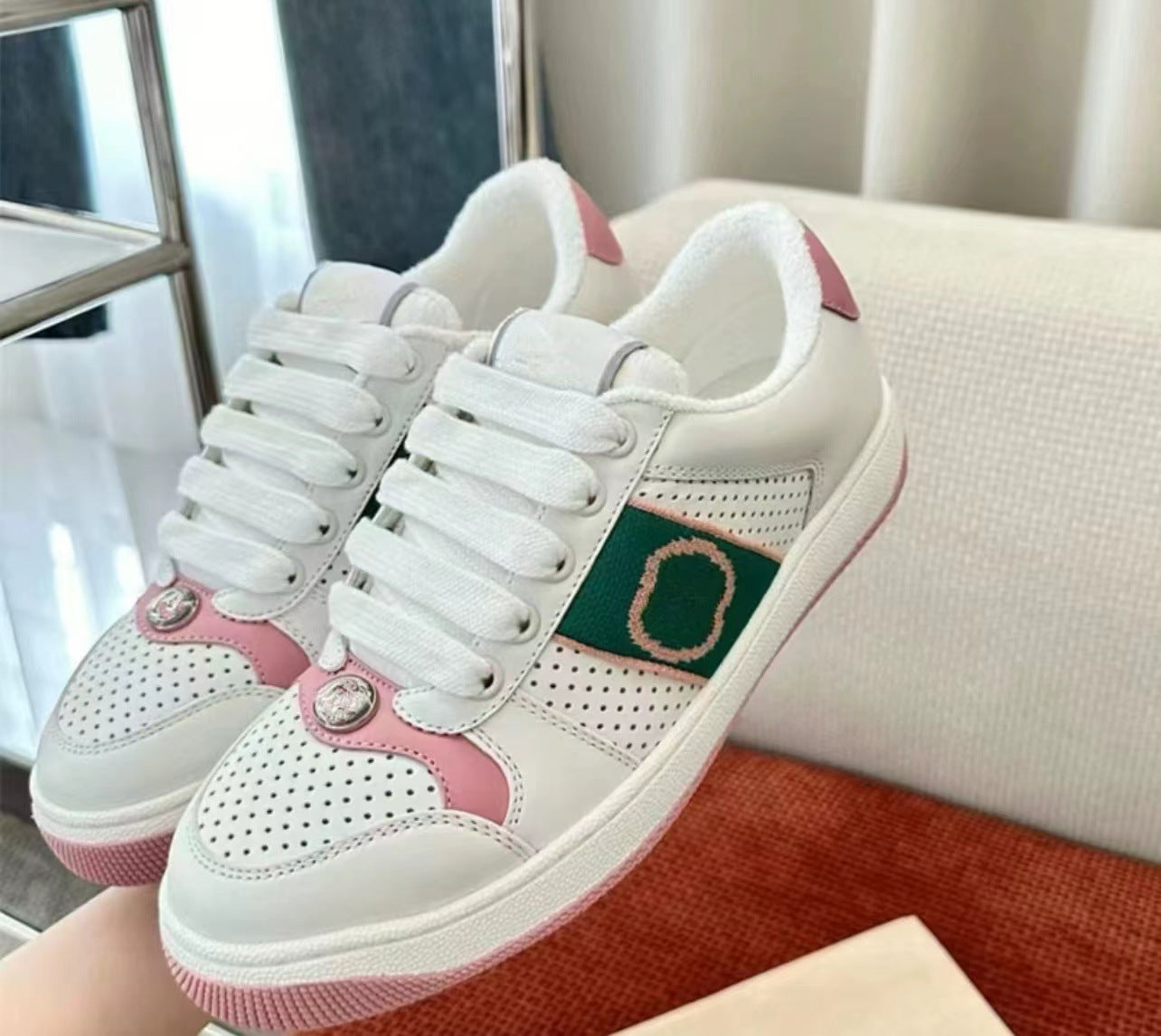 Women's & Men's Rhinestone Golden Goose Retro Dirty Presbyopic Flat Casual Shoes