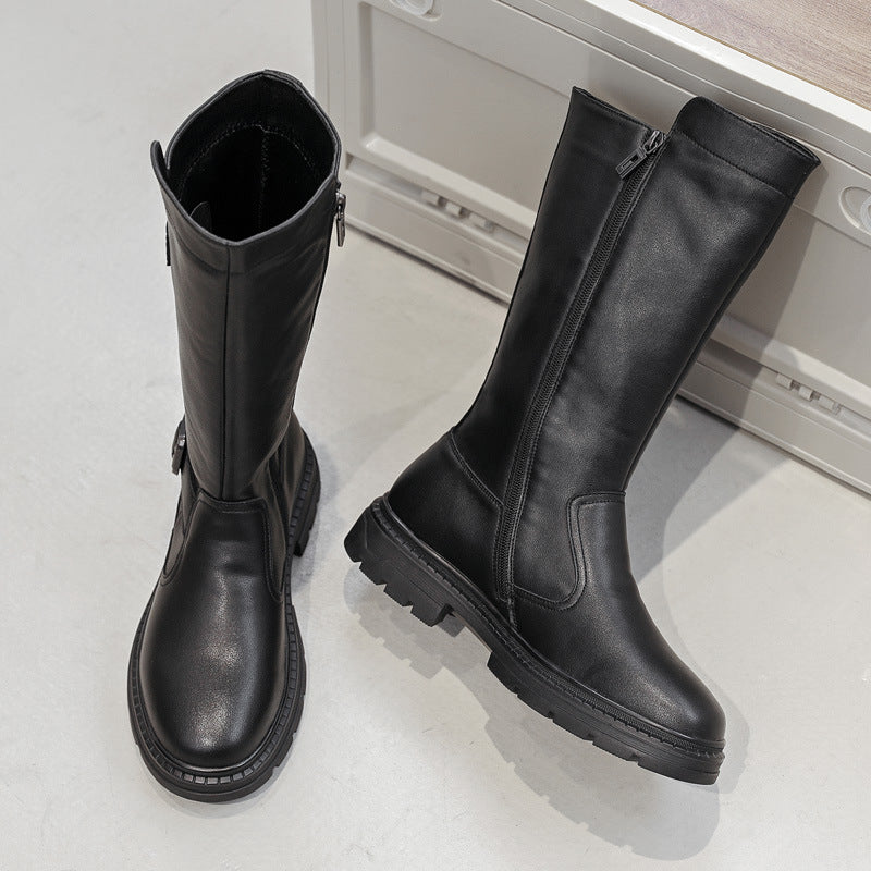 Men's High Top Martin Genuine Knee-high Knight Boots