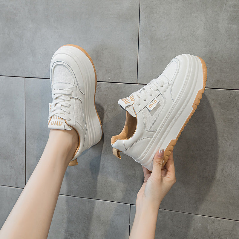 Women's Hidden White Summer Breathable Mesh Portable Casual Shoes