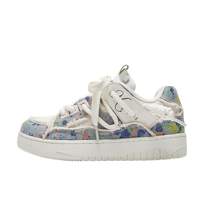 Women's & Men's Destruction Aesthetic Series Bread Trendy Fashion Sneakers