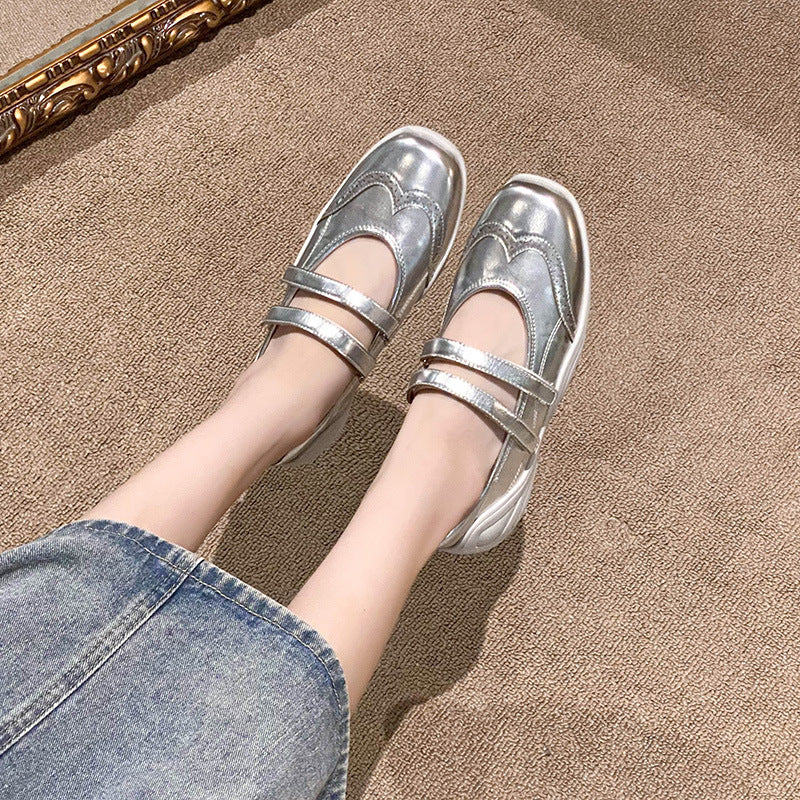 Women's Ballet Style Sports Mary Jane Flat Super Sneakers