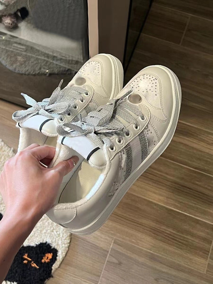Women's & Men's Rhinestone Golden Goose Retro Dirty Presbyopic Flat Casual Shoes