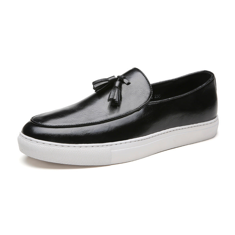Men's Tassel Plus Size Low Top Slip-on Business Formal Men's Casual Leather Shoes