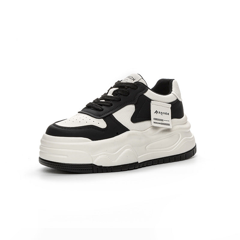Women's Head White Stitching Platform Sports Leisure Casual Shoes