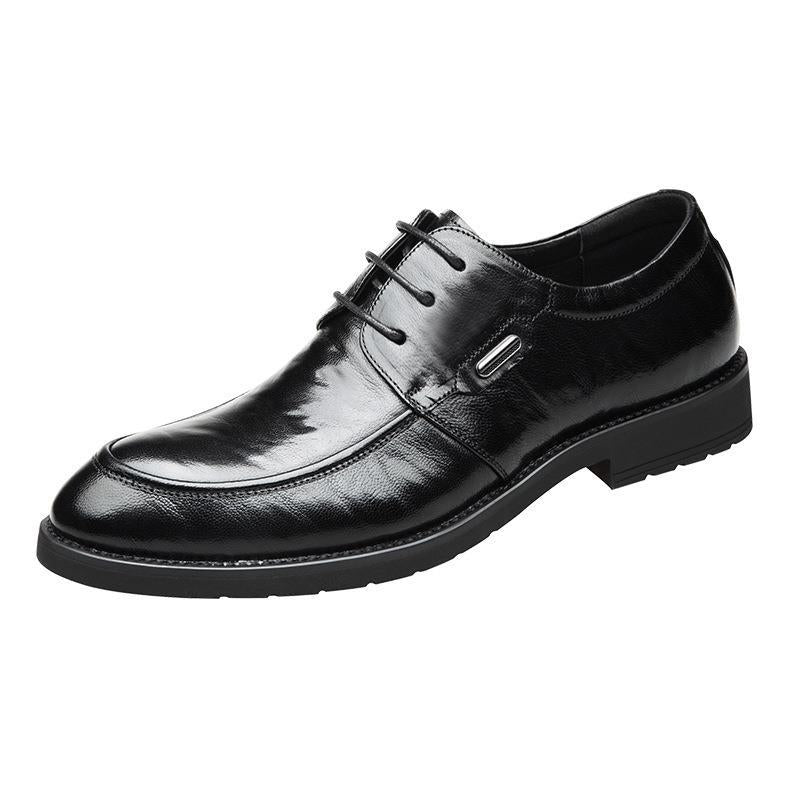 Men's Formal Wear Breathable British Korean Pointed Toe Leather Shoes