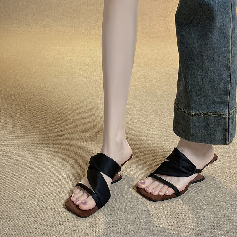 Women's Niche Lazy Two-way High Summer Outer Slippers