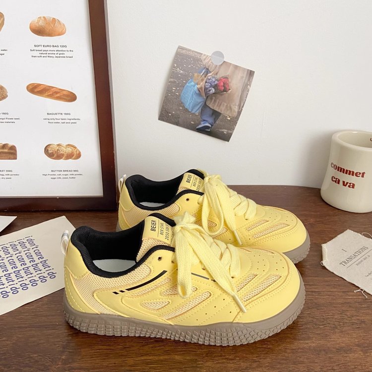 Women's Summer Platform Fashionable Breathable White Mesh Casual Shoes