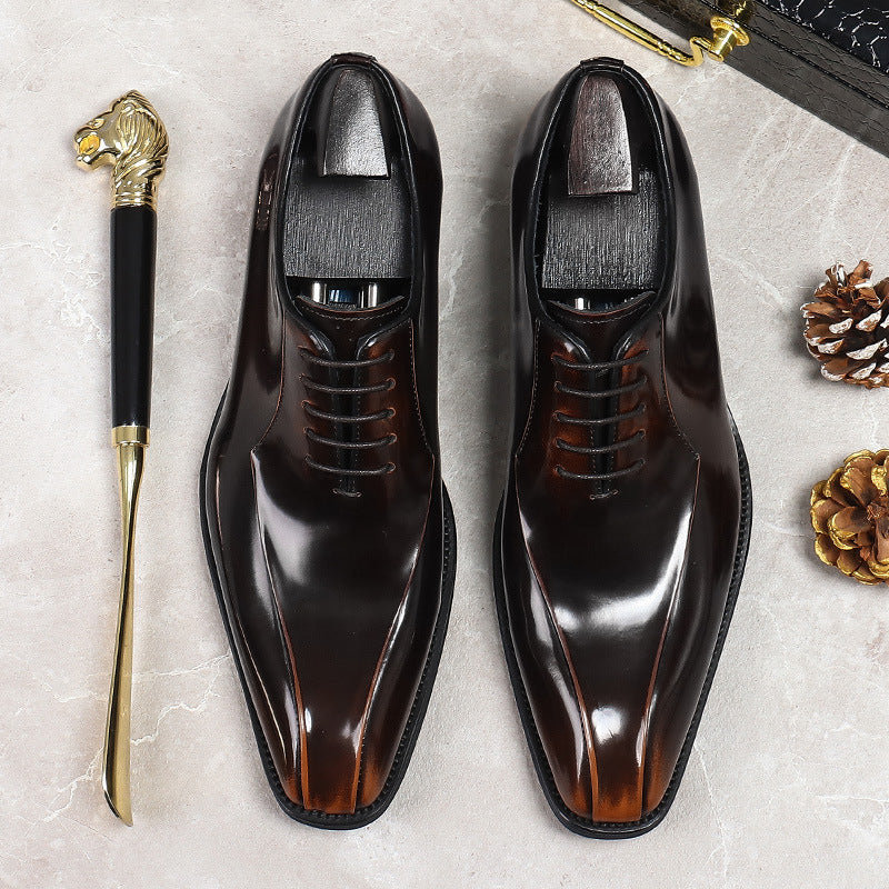 Men's Promotion Genuine Business British Style Oxford Top Leather Shoes