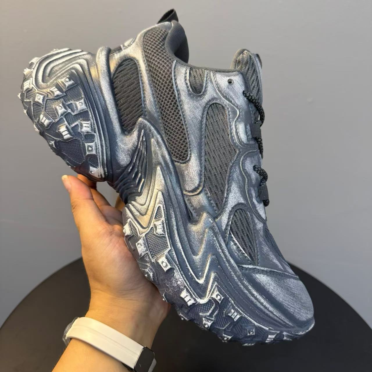 Mesh Surface Dad Couple Increased Fashion Sneakers