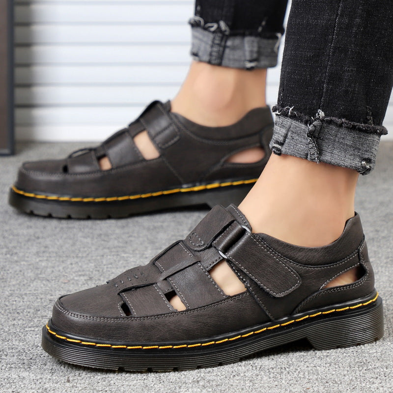 Men's Summer Plus Size Pump Sports Hollow Sandals