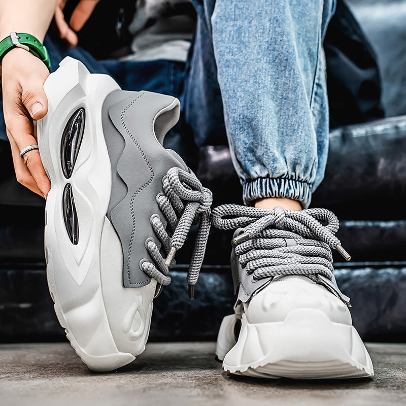 Men's Dad Air Cushion Platform Height Increasing Sneakers