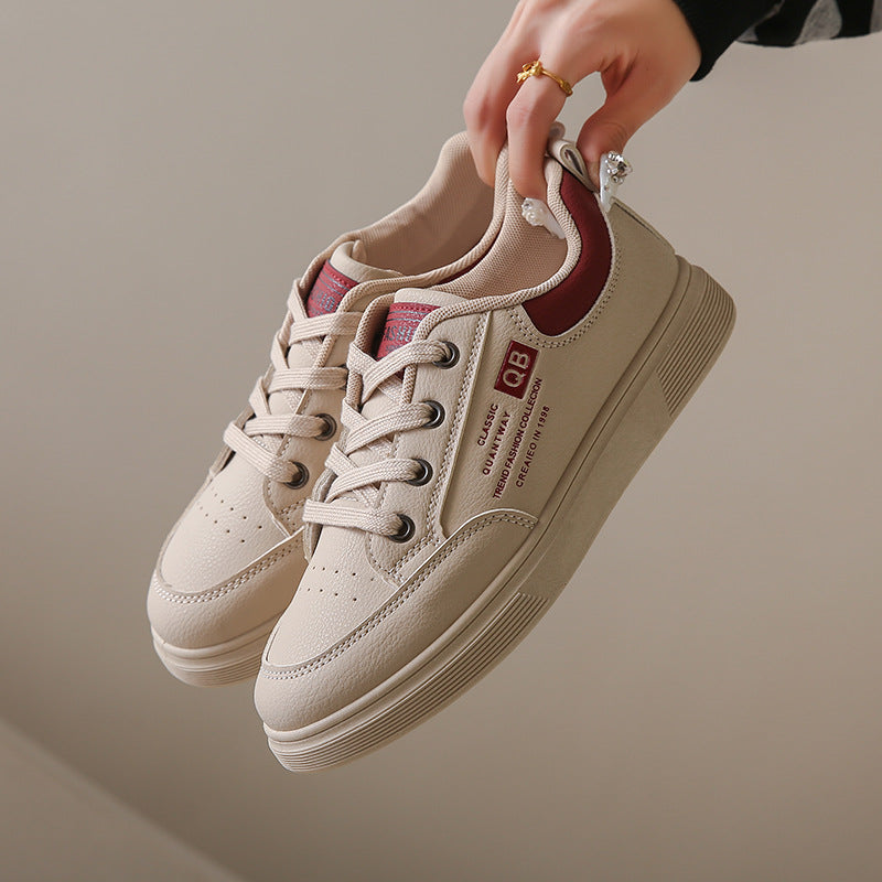 Women's White Autumn Korean Sports For Female Sneakers