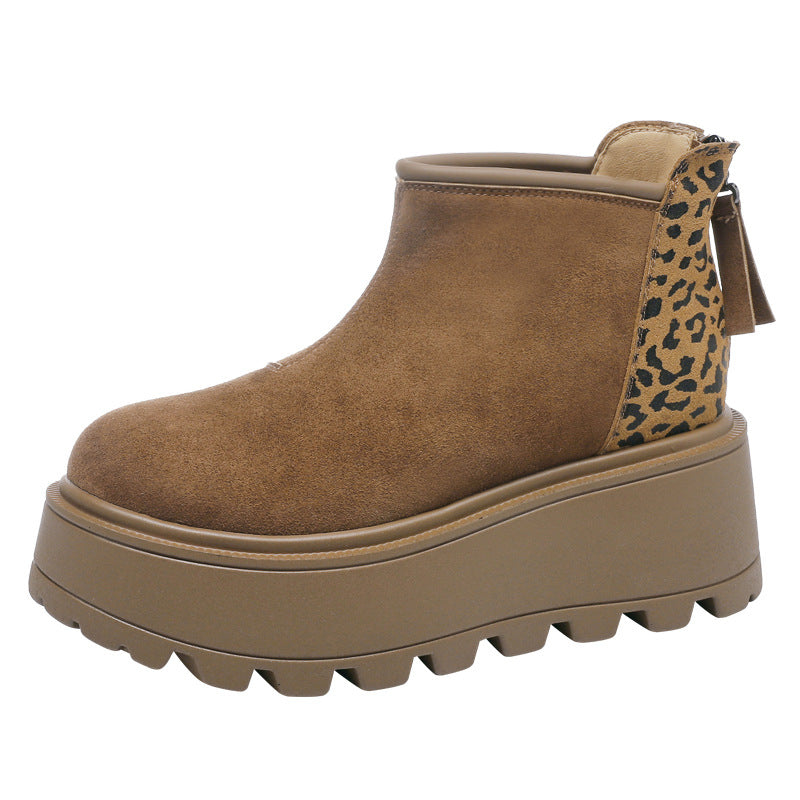 Women's Plus Veet Winter Retro Warm Cotton Snow Boots