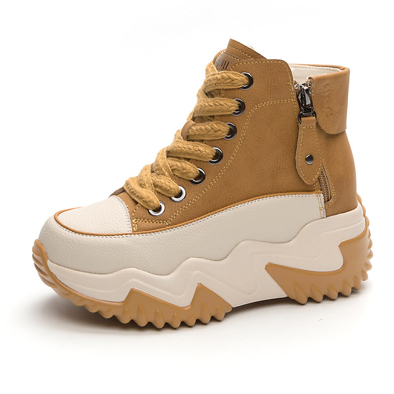 Women's Daddy Genuine Thick Bottom Breathable Small Double Casual Shoes