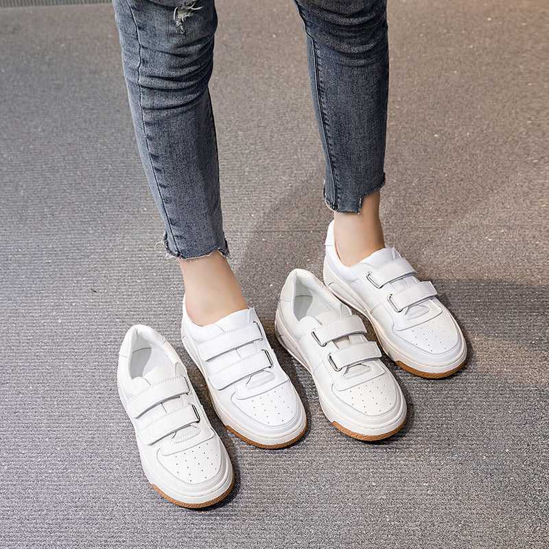 Women's Velcro White For Spring Korean Style Versatile Casual Shoes