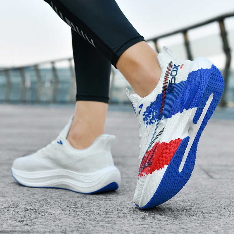 Men's Large Lightweight Shock Absorption Rebound Running Sneakers