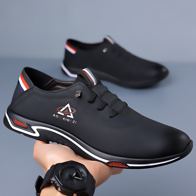 Men's Surface Tods Flat Simplicity Daily Hiking Leather Shoes