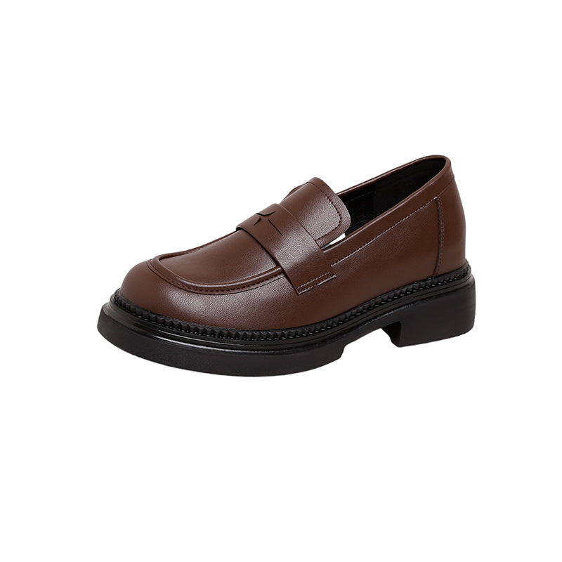 Women's Version Su Round Head Thick Bottom Chunky Loafers
