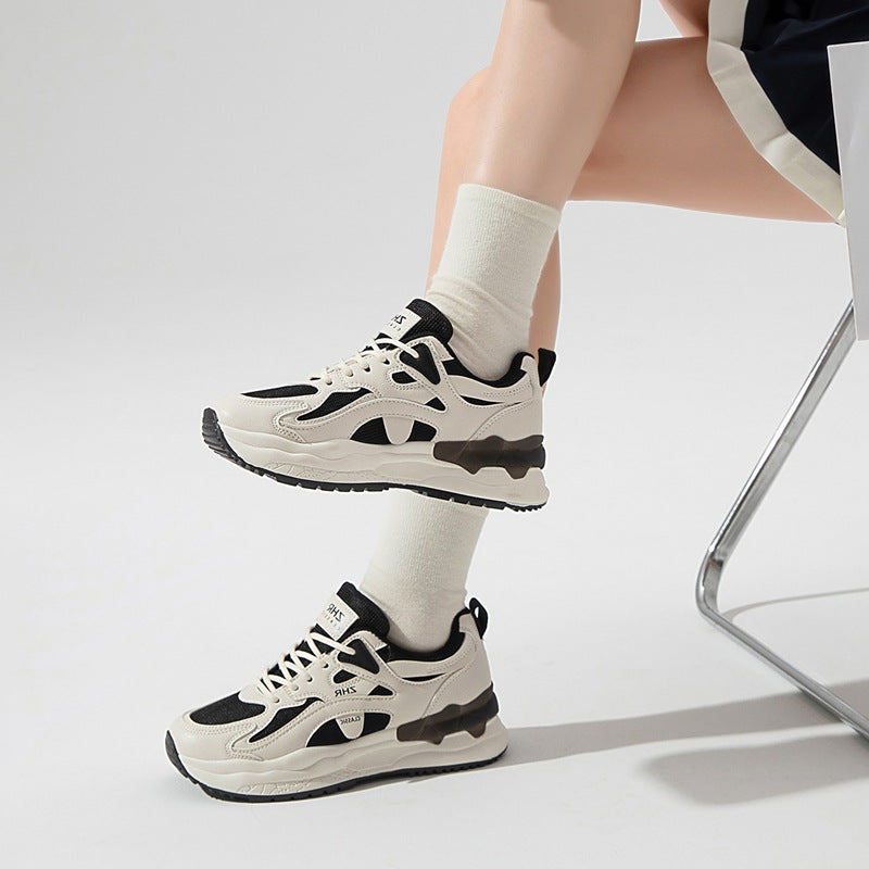 Women's Muffin Bottom Low Top Color Contrast Casual Shoes