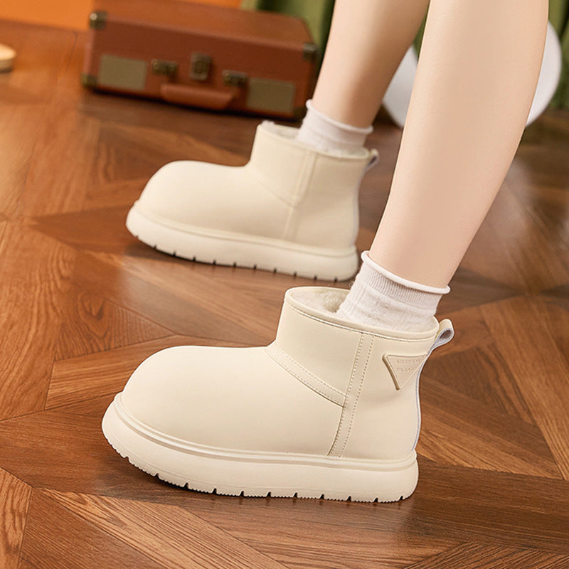 Women's Surface Winter Versatile Warm Big Head Snow Boots