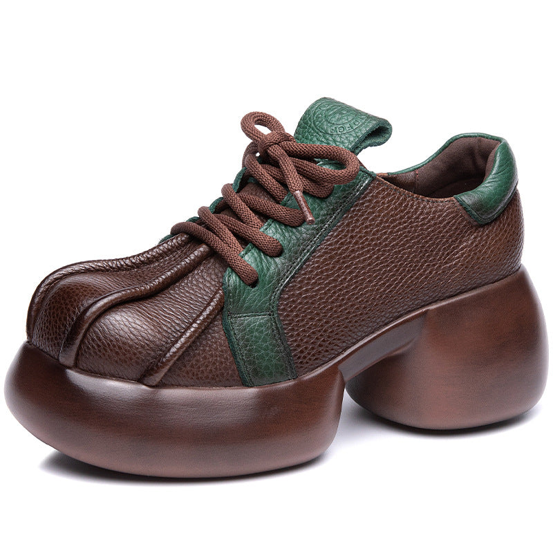 Women's Platform High Spring Retro Handmade Versatile Casual Shoes