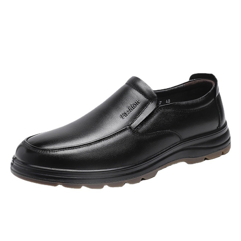 Men's Breathable Business Formal Wear Cowhide Soft Casual Shoes