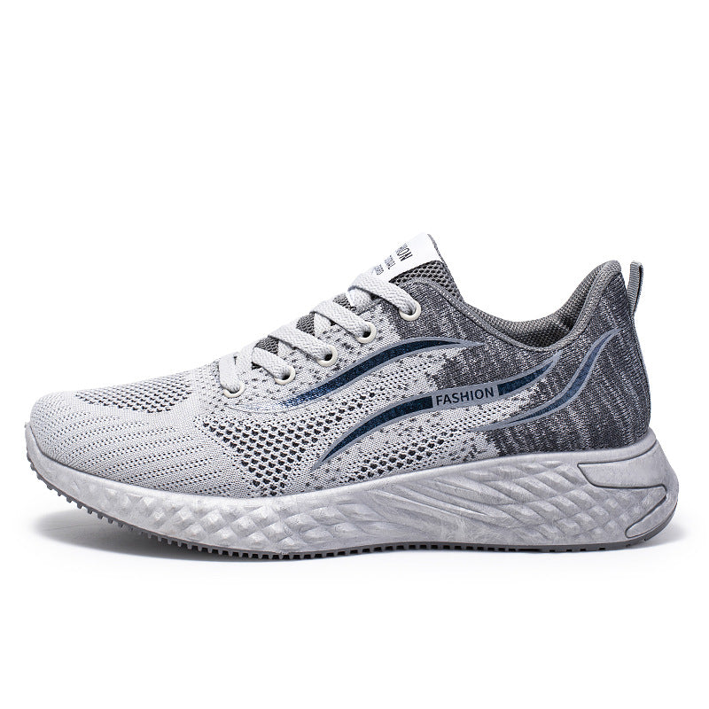 Men's Autumn Running Trendy Flying Woven Breathable Casual Shoes