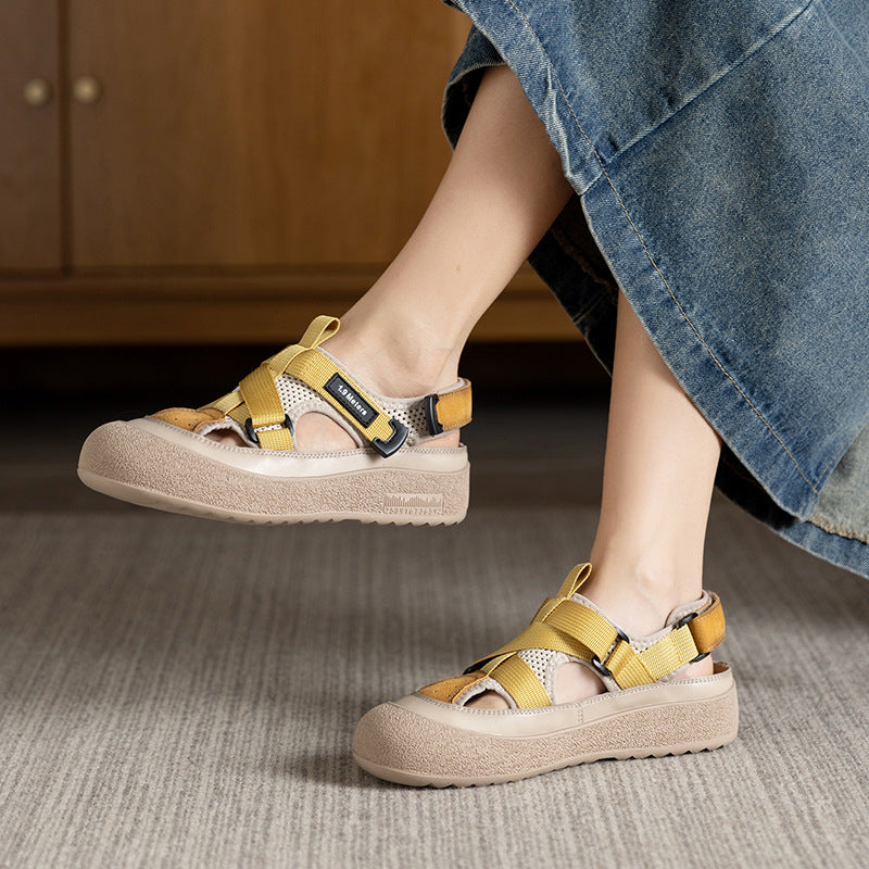 Women's & Men's Fashionable Summer Breathable Outdoor Mesh Stitching Sandals