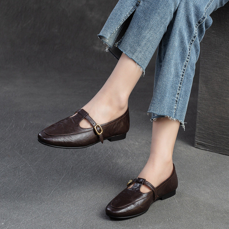 Women's Commuting Small Single-layer Lazy Literature Art Loafers