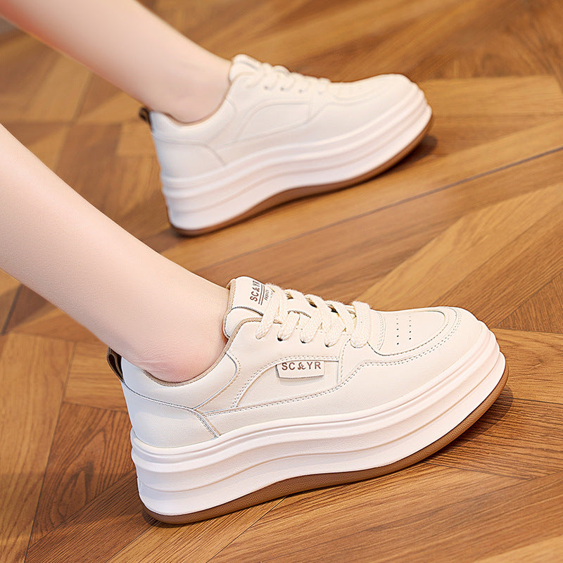 Women's White Spring Flat Korean Style Versatile Casual Shoes