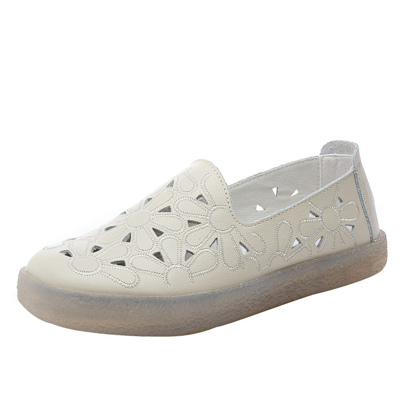 Women's Sunflower Breathable Summer First Layer Cowhide Sandals