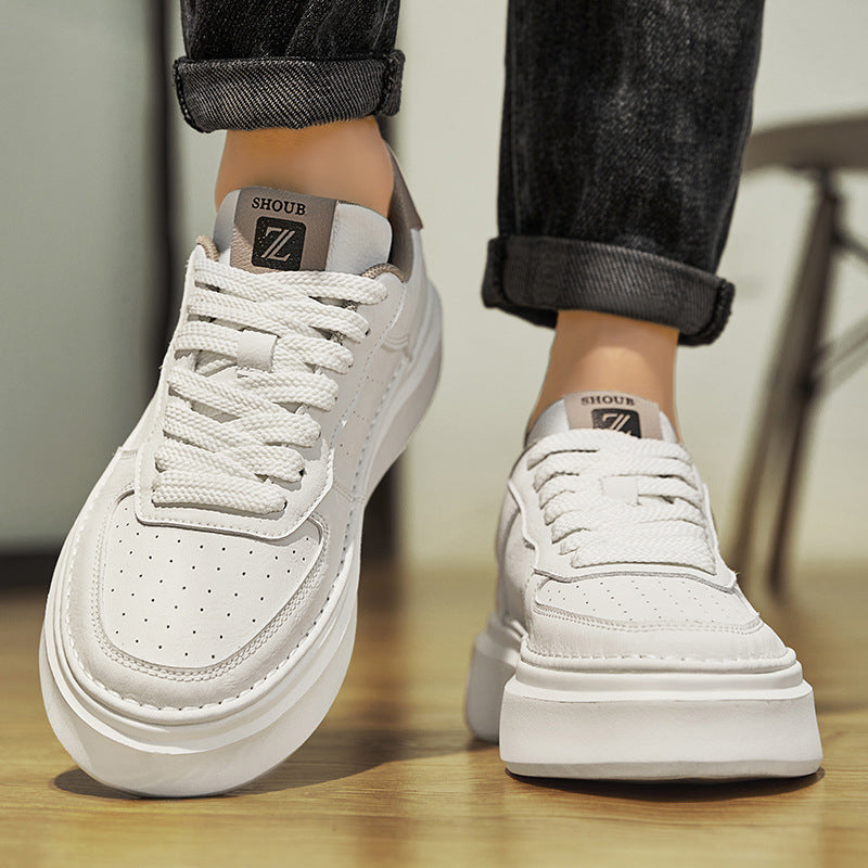 Men's Surface Pure Color Low Top Sports Sneakers