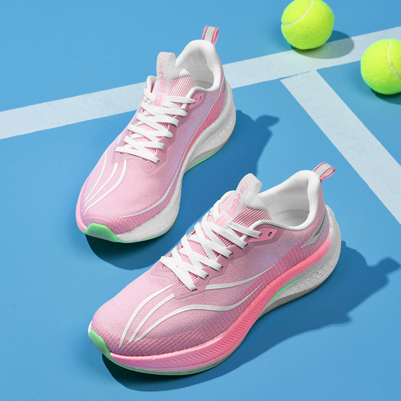 Rabbit Pink Popcorn Mesh Couple Breathable Sneakers
