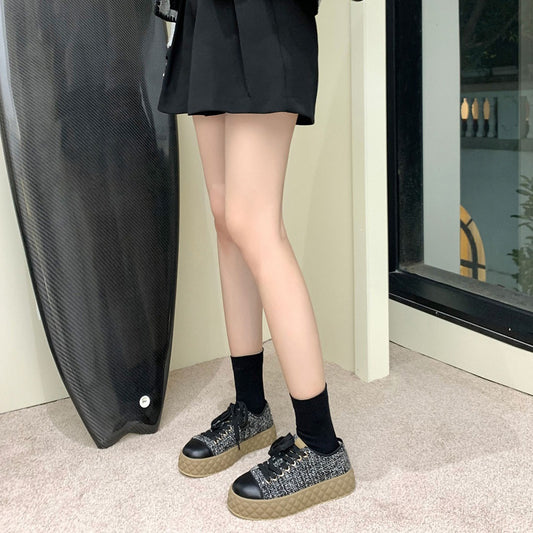 Women's Classic Style Hand-woven Thick Bottom Dirty Sneakers
