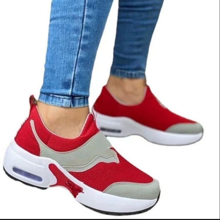 Women's Mesh Air Cushion Thick Bottom Plus Casual Shoes