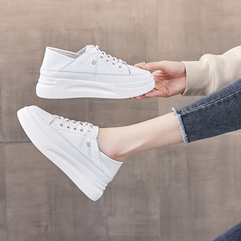 Women's Lightweight Height Increasing Trendy Single Breathable Casual Shoes