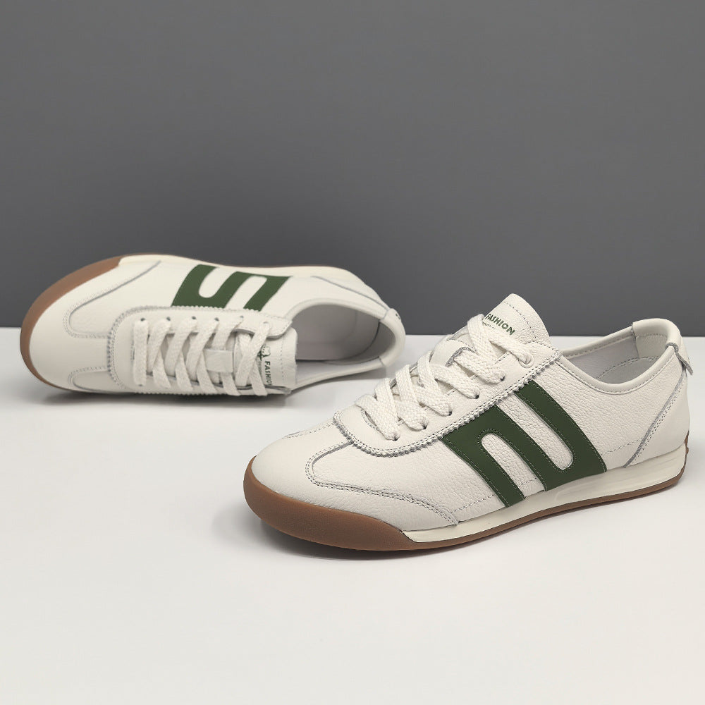 Men's Charming Trendy White German Training Sneakers
