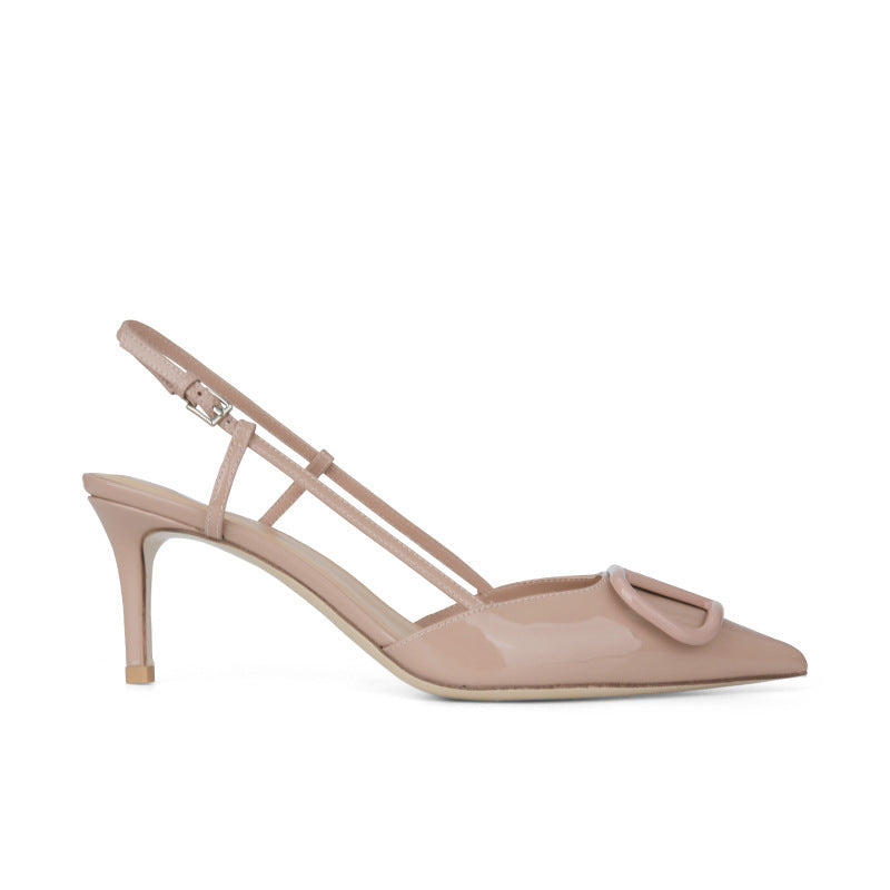 Women's Lady Grape Mom Elegant Pointed High Heels