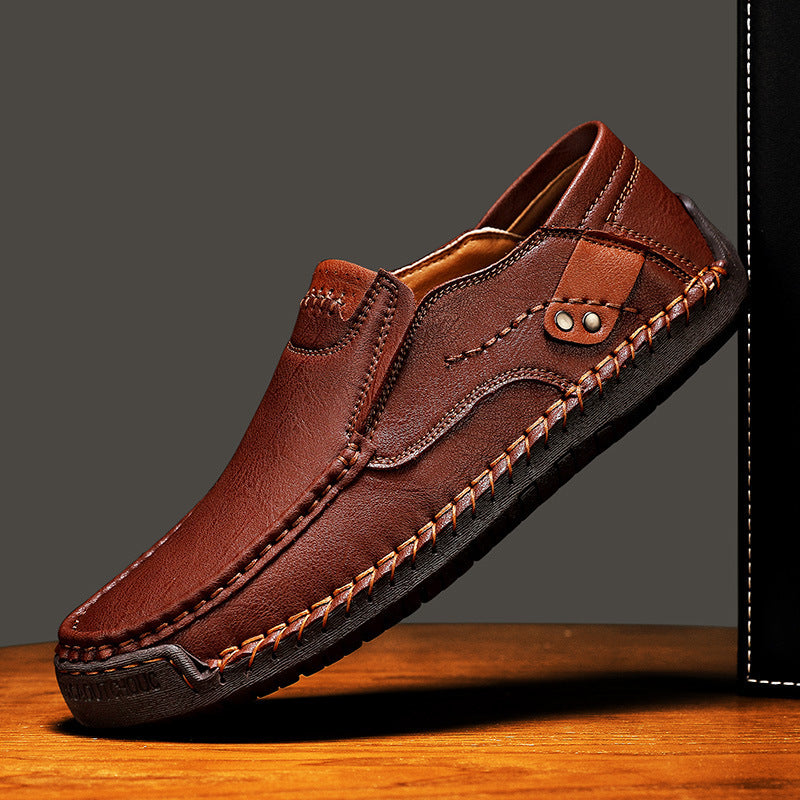 Men's Stitching Outdoor Slip-on Low Top Plus Casual Shoes